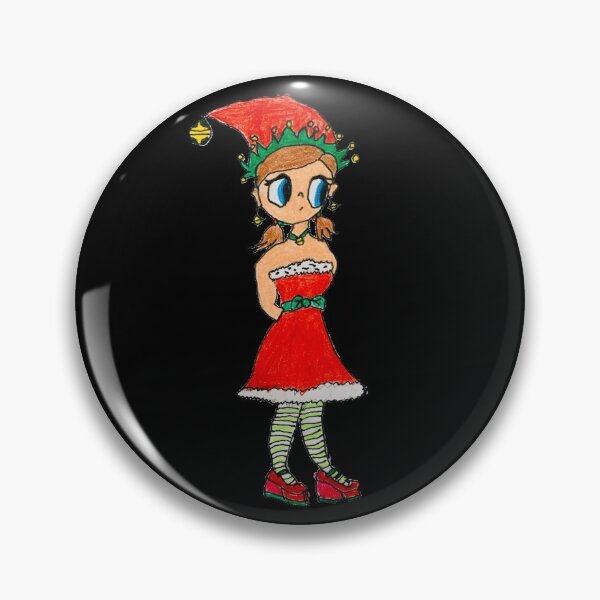 Item preview, Gloria Christmas Elf Girl designed and sold by LuvbuzzArt.