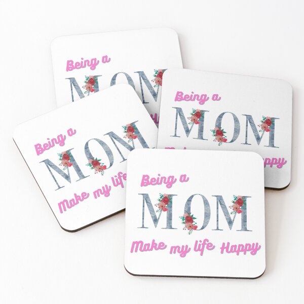 Item preview, BEING A MOM MAKE MY LIFE HAPPY designed and sold by spherex.