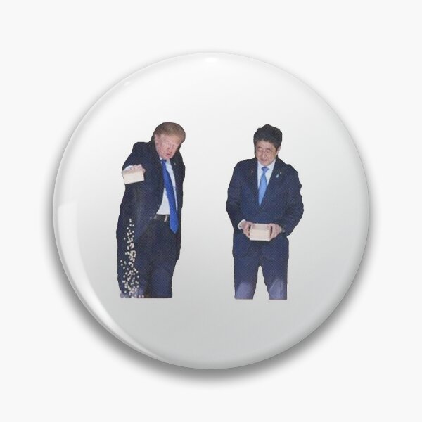 Item preview, Donald Trump Shinzo Abe Feeding Fish Funny designed and sold by sidehustle44.
