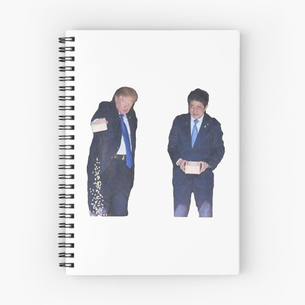 Item preview, Donald Trump Shinzo Abe Feeding Fish Funny designed and sold by sidehustle44.
