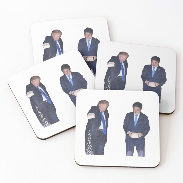 Item preview, Donald Trump Shinzo Abe Feeding Fish Funny designed and sold by sidehustle44.