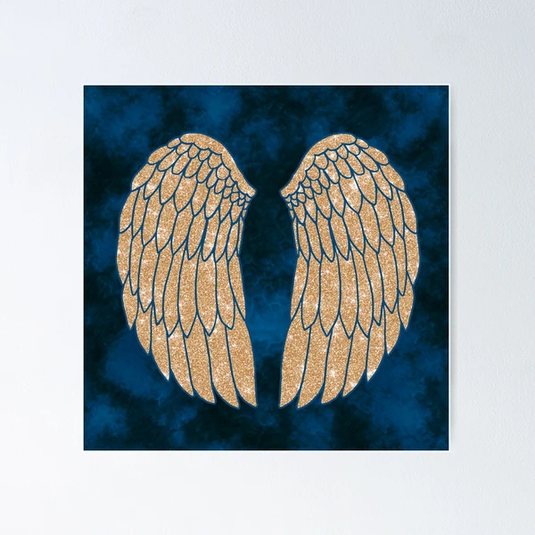 Gold angel Wings by ArtlandStudio, Redbubble