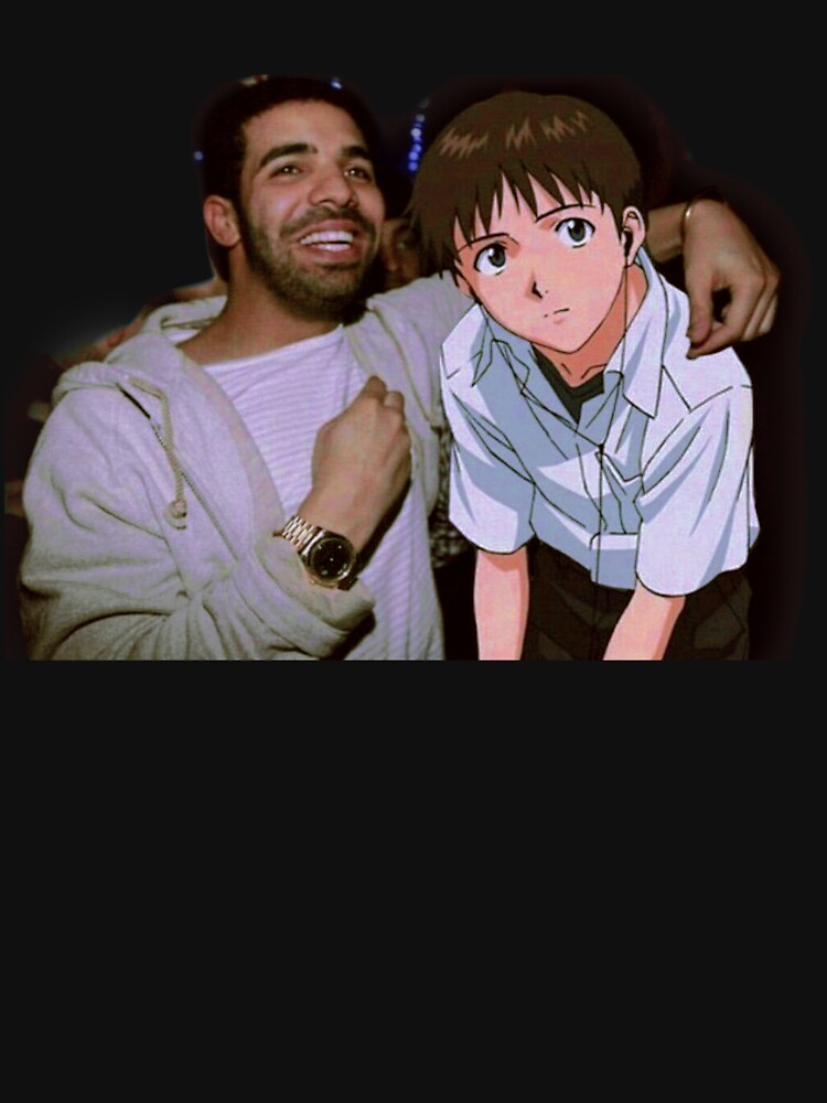 "drake evangelion" Essential TShirt for Sale by beesigns Redbubble