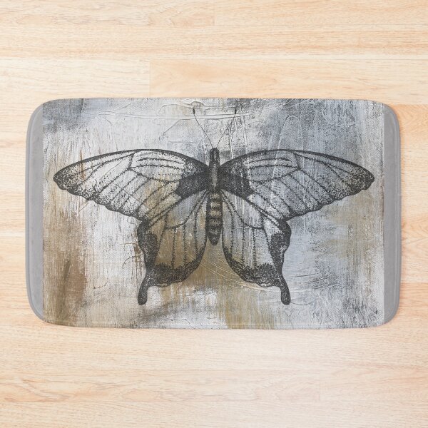 Item preview, Gold And Grey Textures Butterfly A4 designed and sold by Jean Plout.