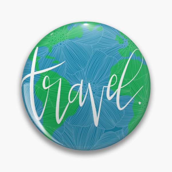 Item preview, Travel. world floral sticker design. Green and blue designed and sold by Giulia  Palazzo.