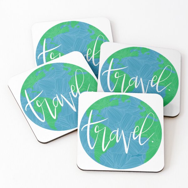 Item preview, Travel. world floral sticker design. Green and blue designed and sold by Giulia  Palazzo.