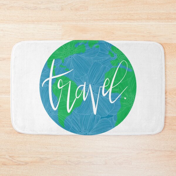 Item preview, Travel. world floral sticker design. Green and blue designed and sold by Giulia  Palazzo.