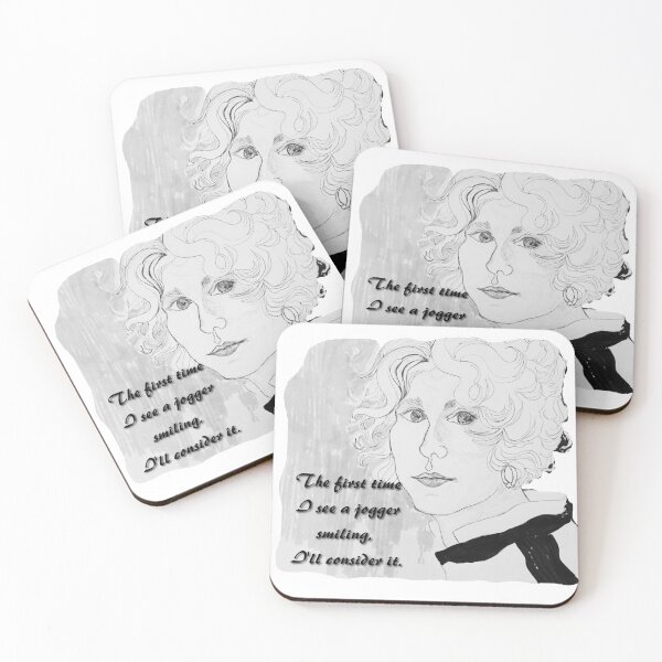 Item preview, Woman Not Jogging designed and sold by Squash Blossom Media.