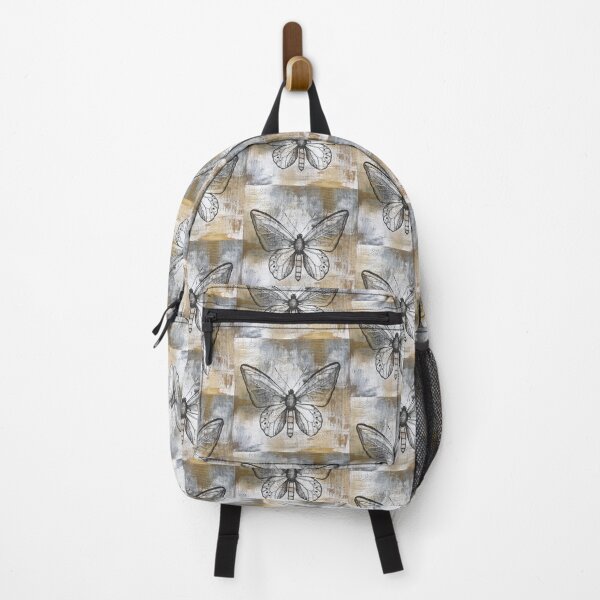 Item preview, Gold And Grey Textures Butterfly A3 designed and sold by Jean Plout.