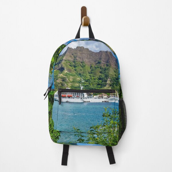 Item preview, Vessel anchored in Puamau Bay, Hiva Oa, Marquesas Islands designed and sold by Lyl Dil Creations.