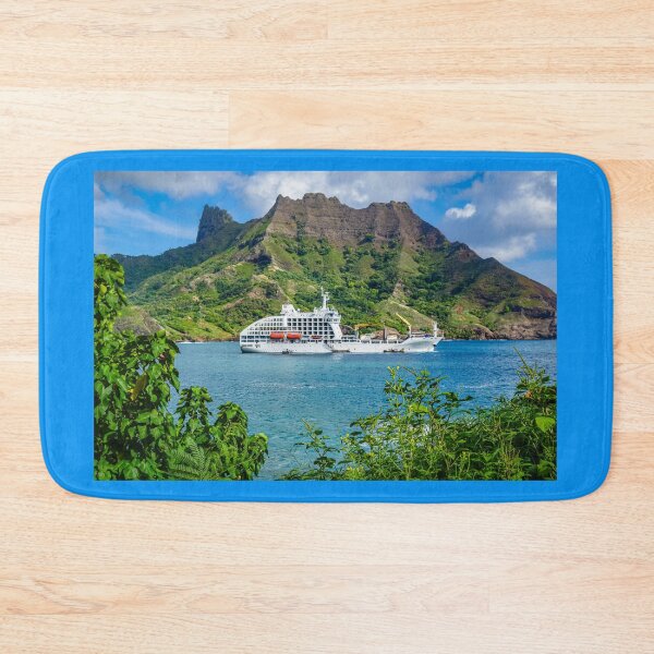 Item preview, Vessel anchored in Puamau Bay, Hiva Oa, Marquesas Islands designed and sold by Lyl Dil Creations.