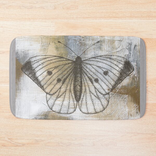 Item preview, Gold And Grey Textures Butterfly A2 designed and sold by Jean Plout.