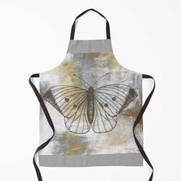Item preview, Gold And Grey Textures Butterfly A2 designed and sold by Jean Plout.