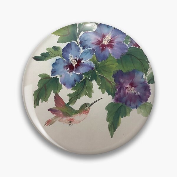 Item preview,  Hibiscus and Hummingbird designed and sold by PixelQube32.
