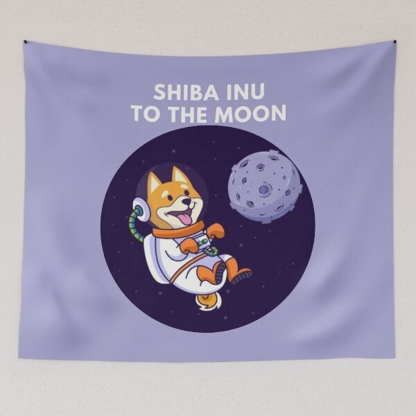 Item preview, shiba inu to the moon designed and sold by VinCut.