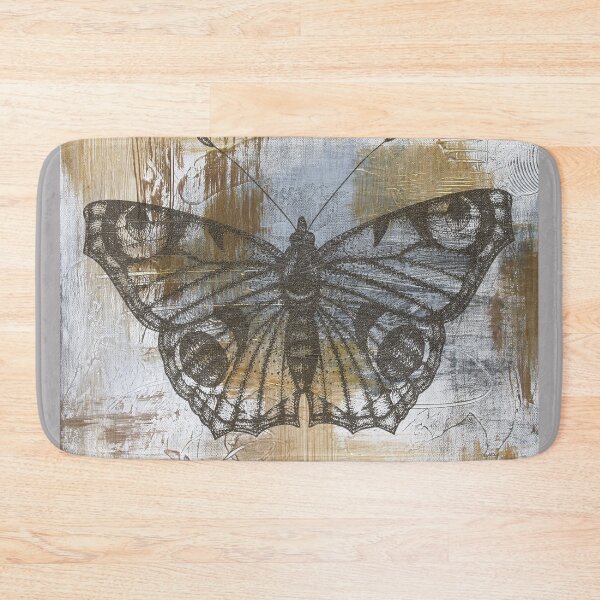 Item preview, Gold And Grey Textures Butterfly A1 designed and sold by Jean Plout.
