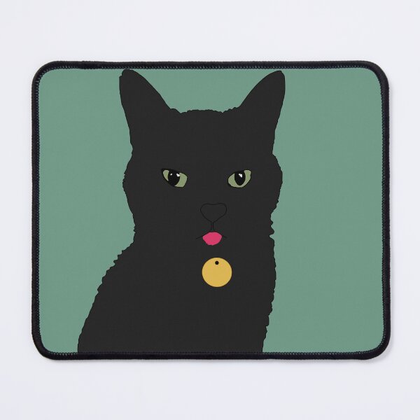 Item preview, Black Cat with green eyes designed and sold by Madelyn Paige.