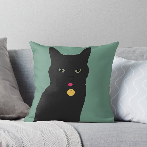 Item preview, Black Cat with green eyes designed and sold by Madelyn Paige.