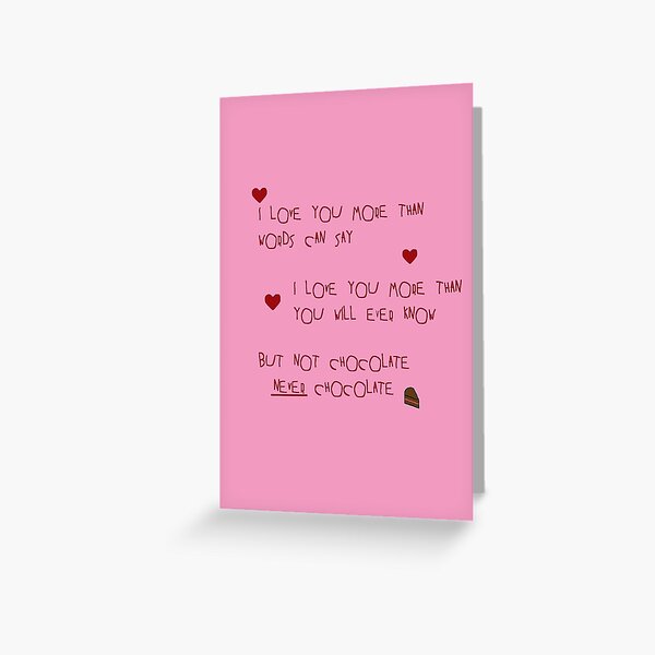Love you more than Greeting Card