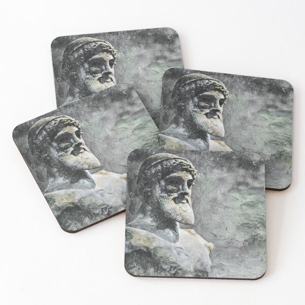 Item preview, Olympian God Poseidon of Ancient Greece painting designed and sold by ClassicalGreece.
