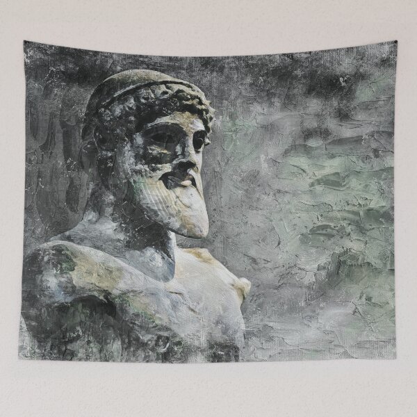 Item preview, Olympian God Poseidon of Ancient Greece painting designed and sold by ClassicalGreece.