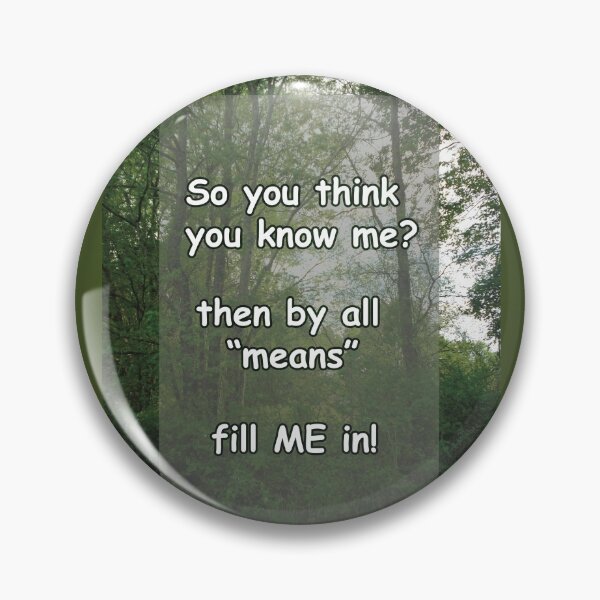 Item preview, So you think you know me quote designed and sold by PandLcreations.
