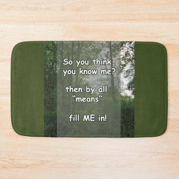 Item preview, So you think you know me quote designed and sold by PandLcreations.