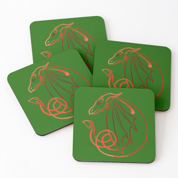 Item preview, Red Celtic Dragon Line Art  designed and sold by Tarnya Jones.