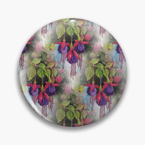 Item preview, Fuchsia Watercolour Artwork Pattern designed and sold by Oirabot.