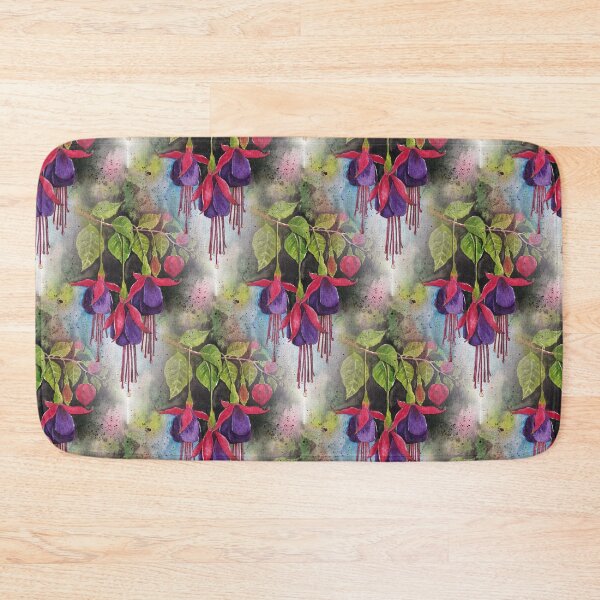 Item preview, Fuchsia Watercolour Artwork Pattern designed and sold by Oirabot.