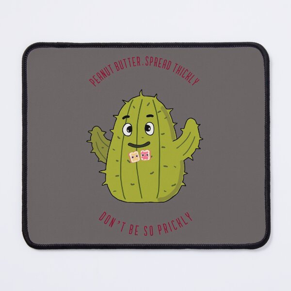 Item preview, Funny cactus plant with 2 toast pieces spread with peanut butter designed and sold by azizashop ⭐⭐⭐⭐⭐Raoudi.