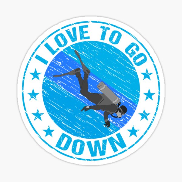 Item preview, I Love To Go Down Funny Scuba Diving designed and sold by Jmack40.