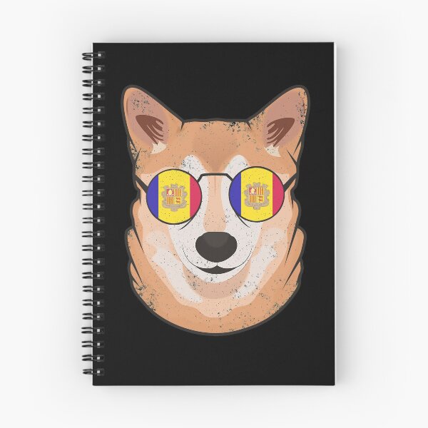 Item preview, Vintage Patriotic Shiba Inu Andorran Flag designed and sold by feether-store.