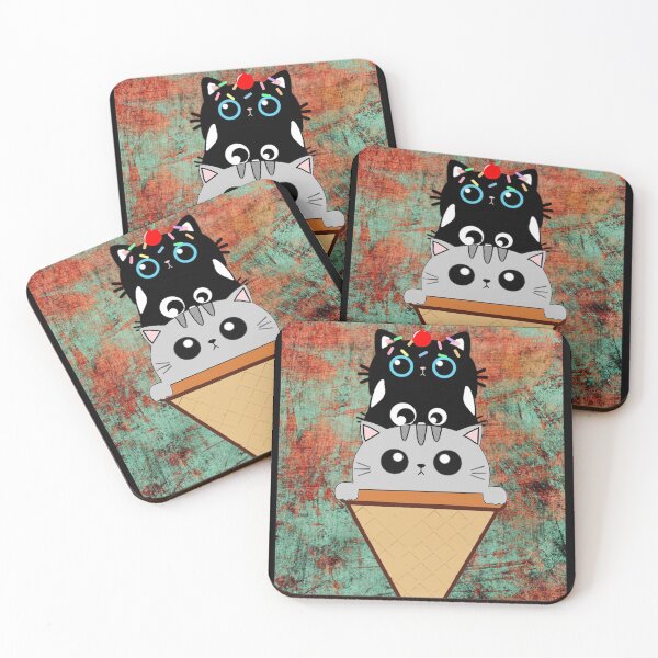 Item preview, Cute Ice Cream Cats Cat Lover designed and sold by Layla Art.