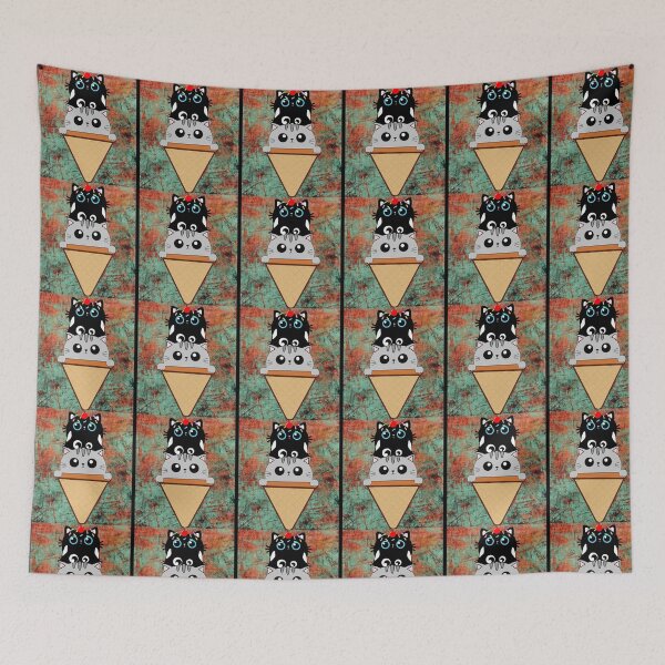 Item preview, Cute Ice Cream Cats Cat Lover designed and sold by Layla Art.