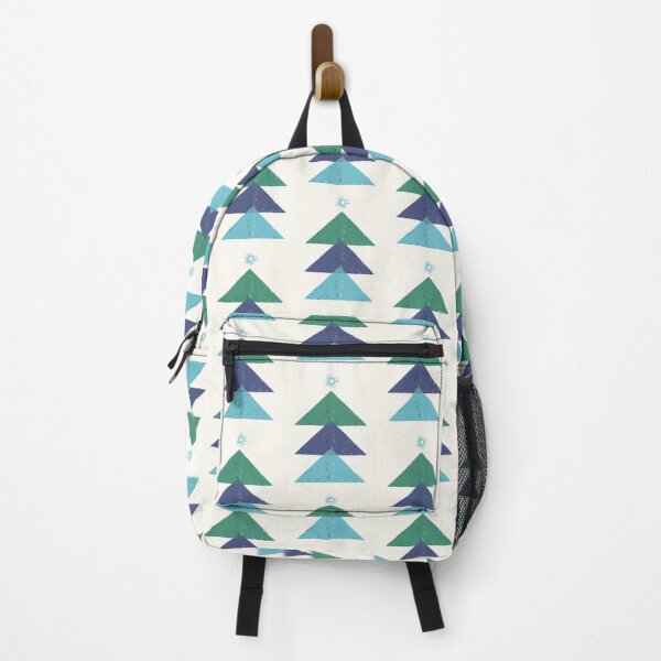 Item preview, Geometric Christmas tree (green, blue white background) designed and sold by MentaLee.