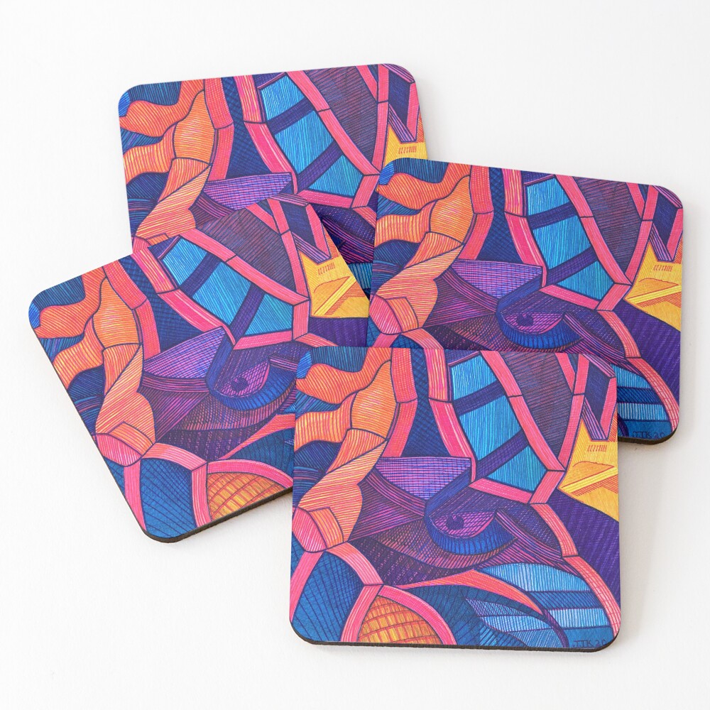 Item preview, Coasters (Set of 4) designed and sold by jessekruze.