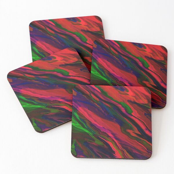 Item preview, Marble blue red green orange pink abstract pattern designed and sold by cutecrazytshirt.