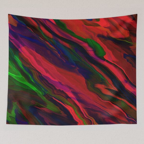 Item preview, Marble blue red green orange pink abstract pattern designed and sold by cutecrazytshirt.