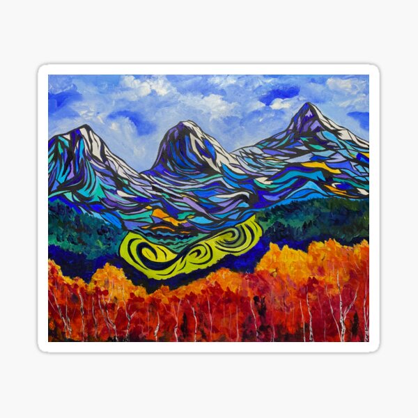 Beauties of the Canadian Rockies Sticker