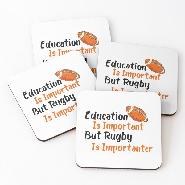 Item preview, Education Is Important But Rugby Is Importanter, Sports  designed and sold by Mouadox ★★★★★.