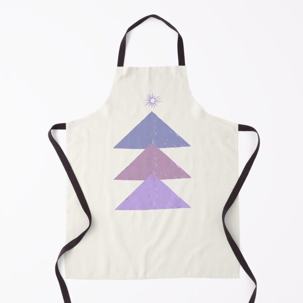 Item preview, Geometric Christmas tree (purple, pink white background) designed and sold by MentaLee.