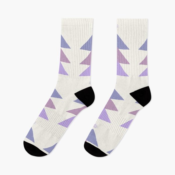 Item preview, Geometric Christmas tree (purple, pink white background) designed and sold by MentaLee.