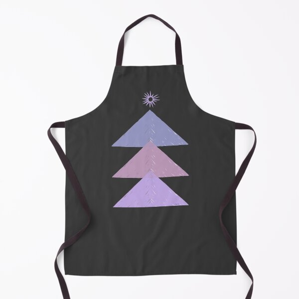 Item preview, Geometric Christmas tree (purple, pink black background) designed and sold by MentaLee.