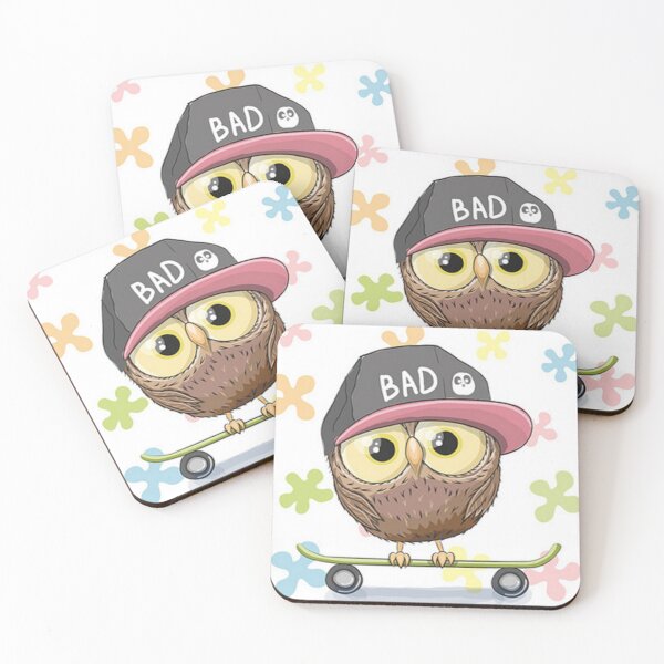 Item preview, Cutest Bad Owl Skateboarding - Hipster Owl For Skateboard and Cute Bird Fans. designed and sold by lduke47.