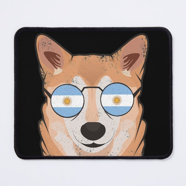 Item preview, Vintage Patriotic Shiba Inu Argentina Flag designed and sold by feether-store.