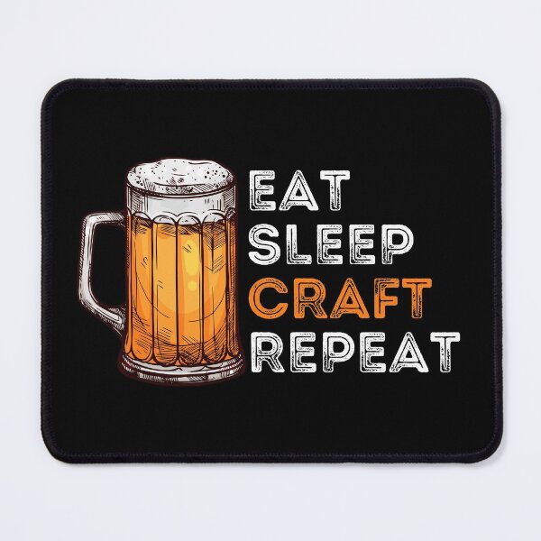 Item preview, Eat Sleep Craft Repeat, Eat Sleep Craft Beer Repeat, Funny Beer Lover Print designed and sold by Auntieck.