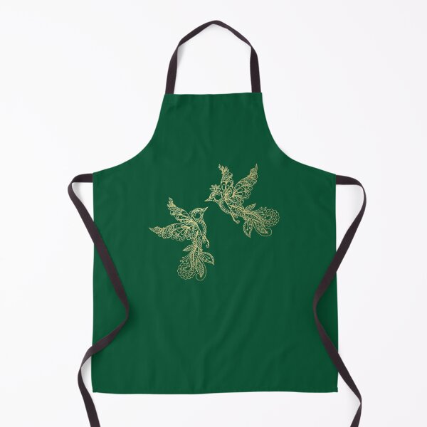 Item preview, Elegant Lovebird Couple - Christmas Green designed and sold by PawsitiveMum.