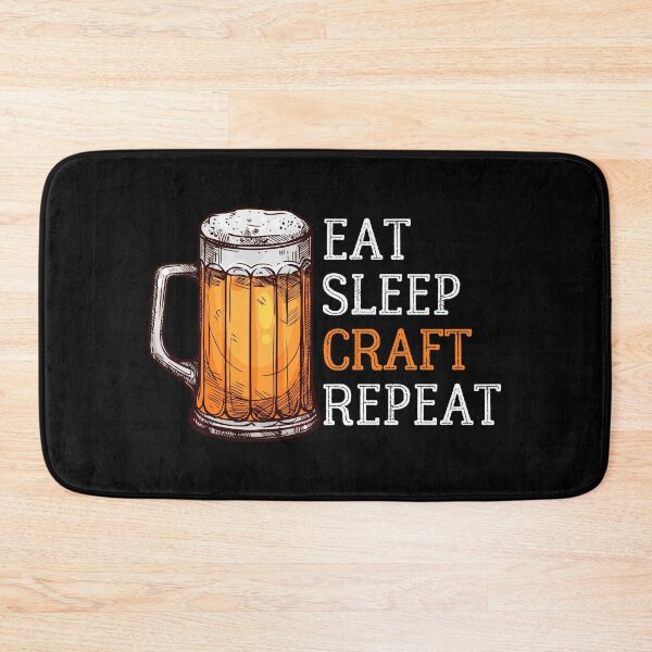 Item preview, Eat Sleep Craft Repeat, Eat Sleep Craft Beer Repeat, Funny Beer Lover Print designed and sold by Auntieck.