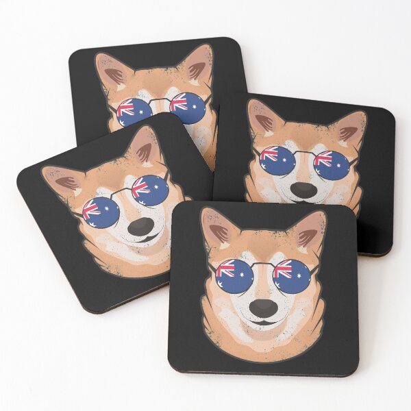 Item preview, Vintage Patriotic Shiba Inu Australian Flag designed and sold by feether-store.